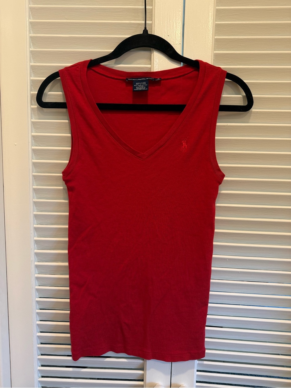 Ralph Lauren Red V-Neck Tank